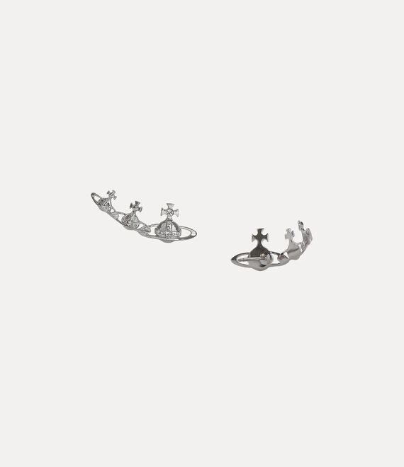 Vivienne Westwood Candy Earrings in platinum/crystal